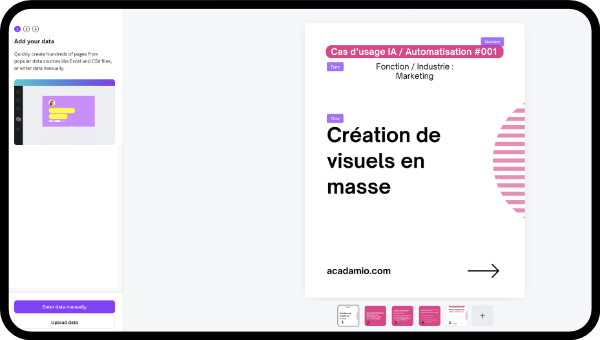 Création de visuels en masse avec Canva